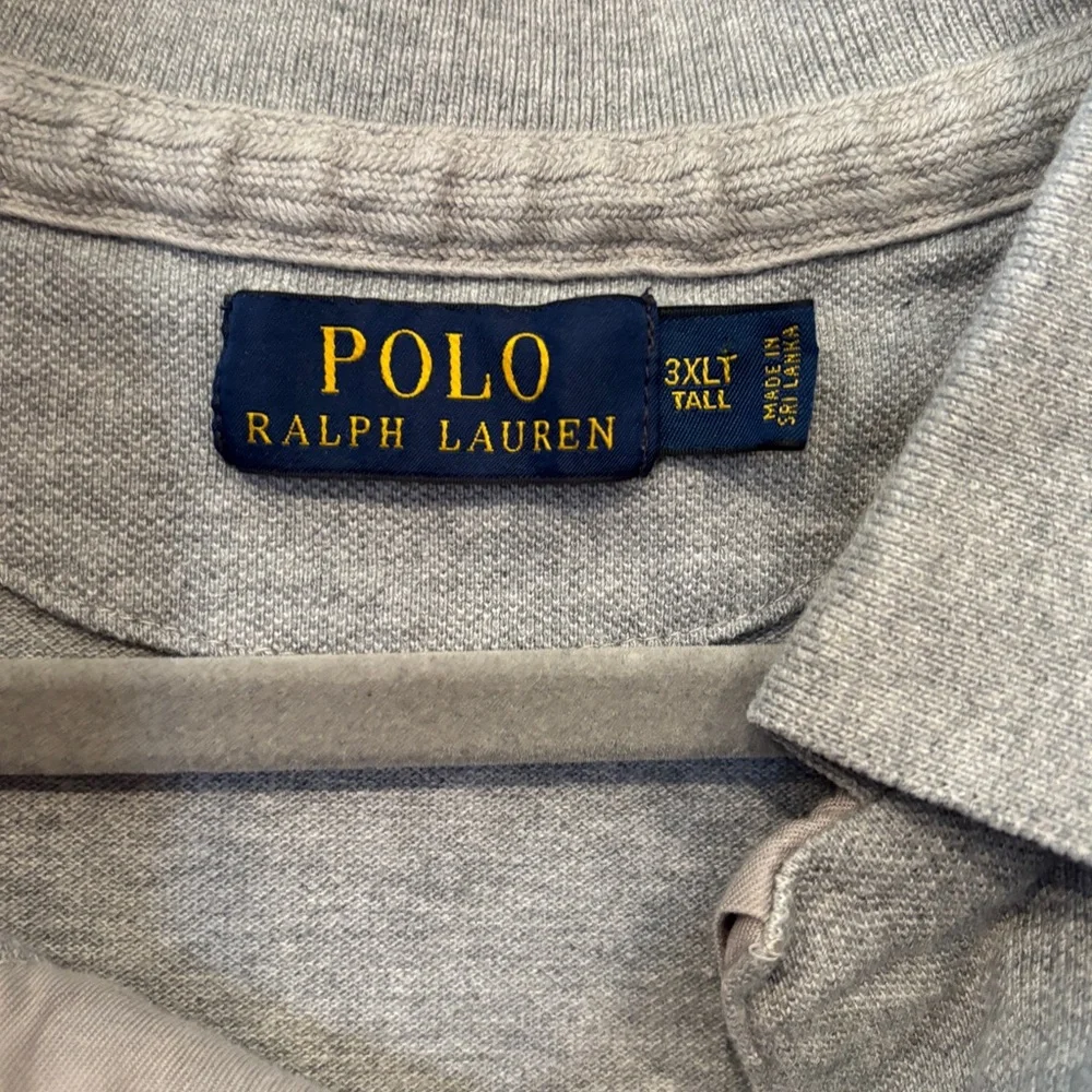 Polo Ralph Lauren 100% cotton Gray Polo Shirt - Men’s 3XLT